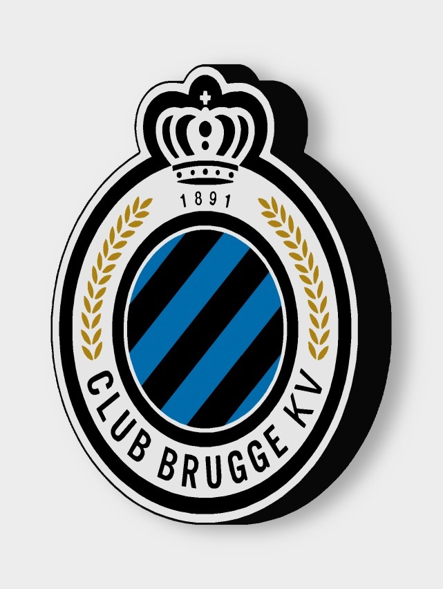 FC Brügge LED-Leuchtschild ausgeschaltet