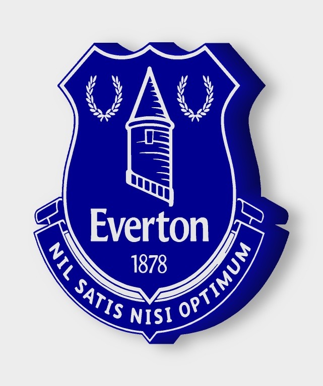 FC Everton LED-Leuchtschild ausgeschaltet