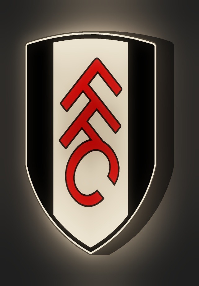 FC Fulham LED-Leuchtschild leuchtend