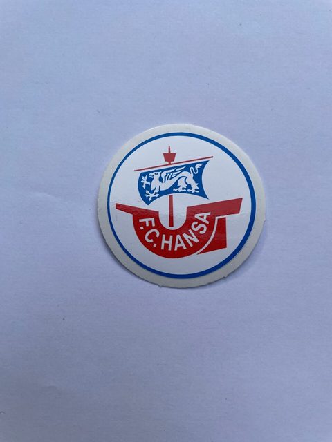 FC Hansa Rostock Sticker Set 5er Pack Hochglanz Aufkleber mit Vereinslogo