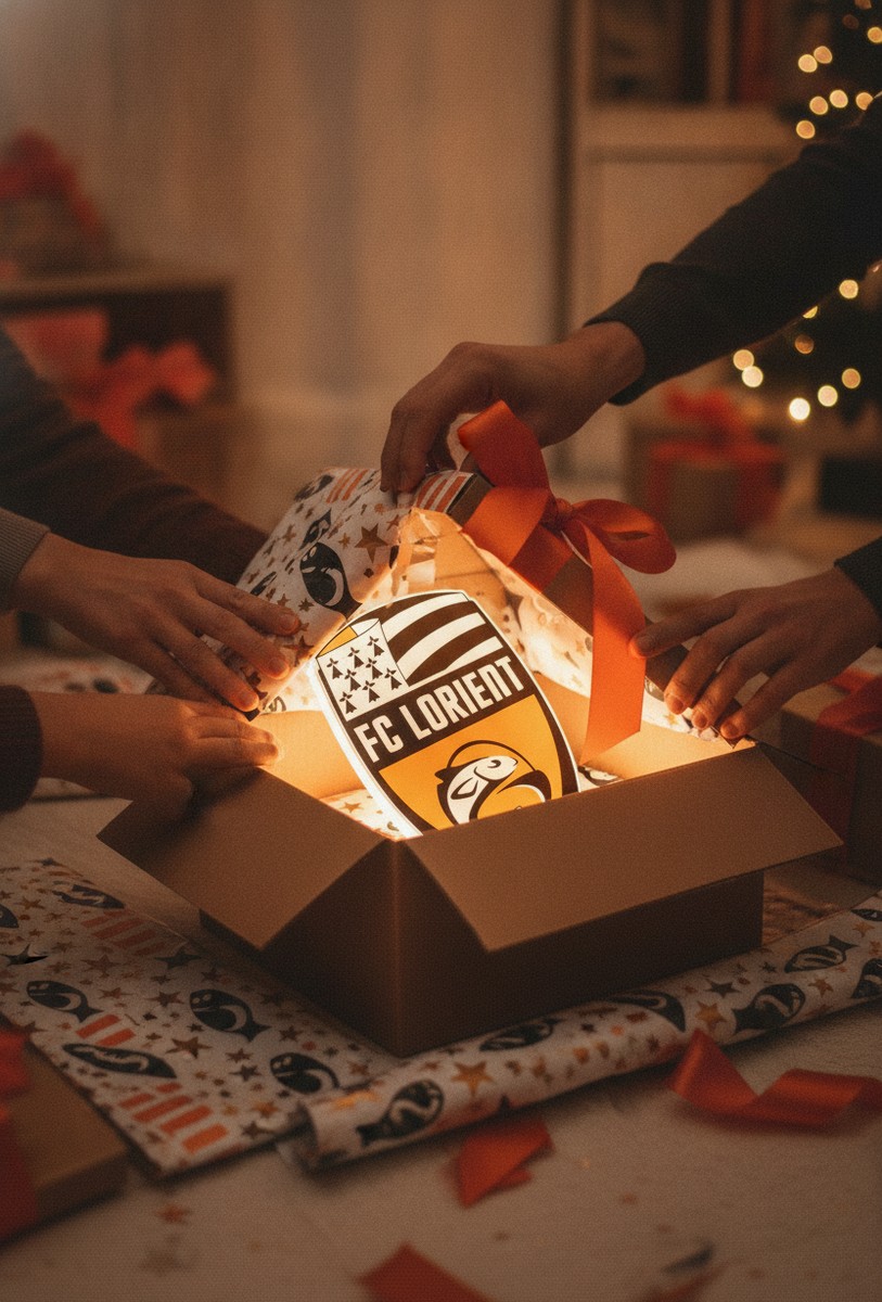 FC Lorient LED-Leuchtschild Wanddeko Fandeko Geschenk - Mockup