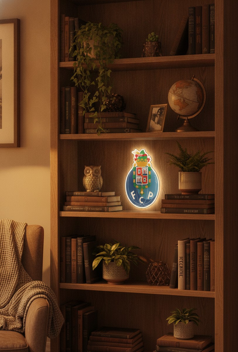 FC Porto LED-Leuchtschild Wanddeko Fandeko Geschenk - Mockup