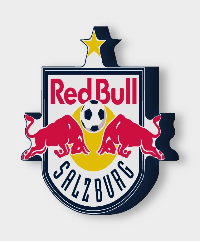 FC Red Bull Salzburg LED-Leuchtschild ausgeschaltet