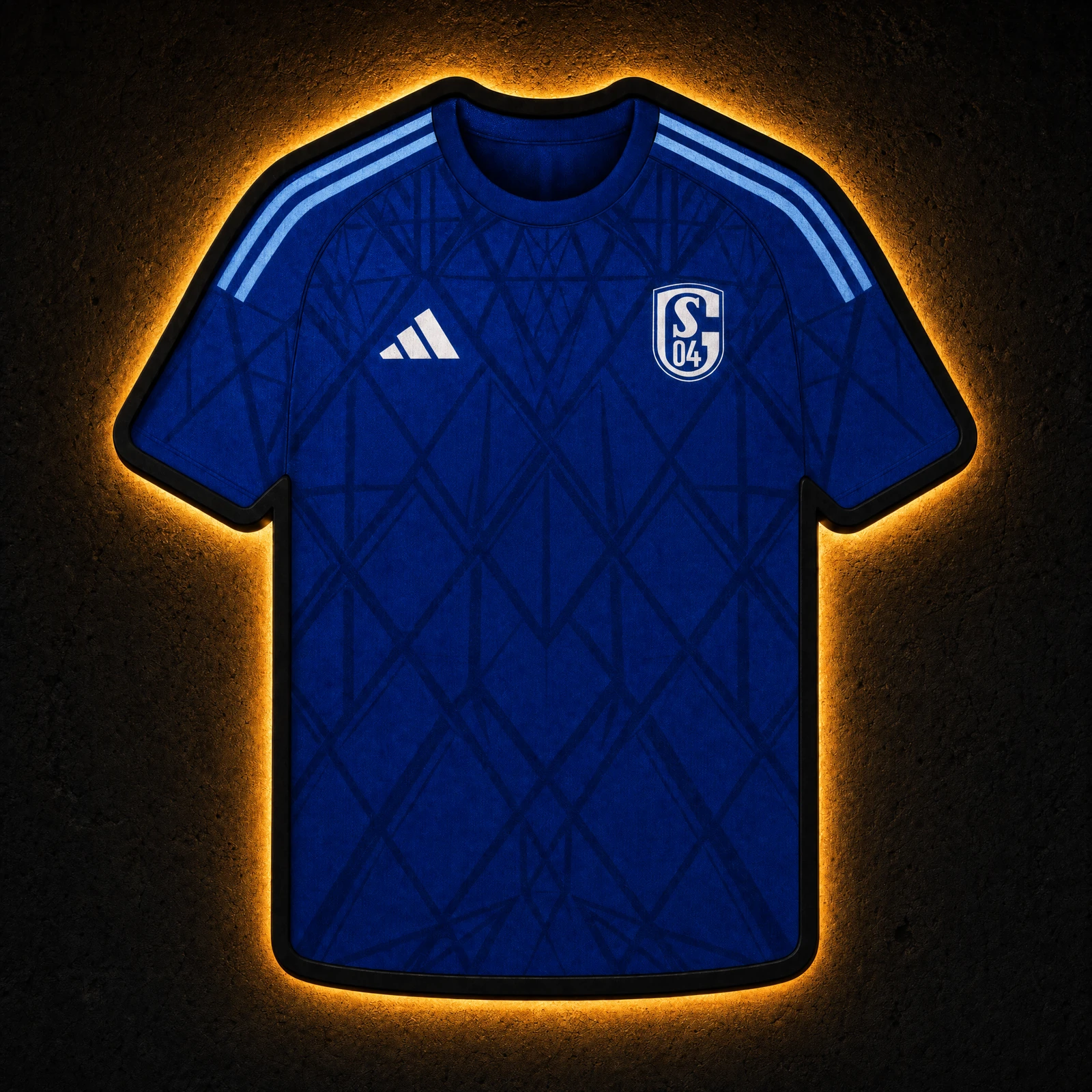 FC Schalke 04 Heimtrikot 2026/27 LED-Trikot-Lampe — Glow im Dunkeln