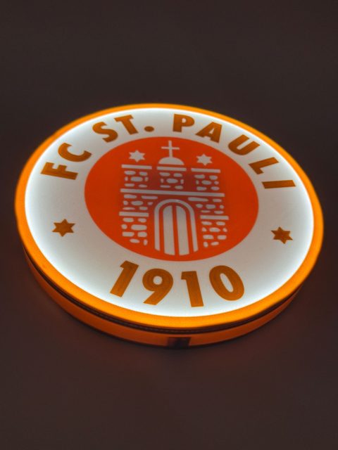 FC St. Pauli LED Leuchtschild alternative Perspektive