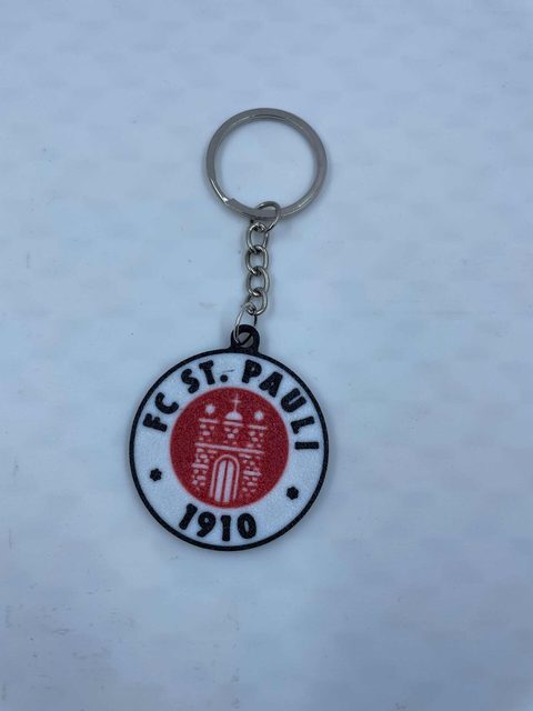 FC St. Pauli Schlüsselanhänger in schwarz-weiß für Fans des Kiezklubs