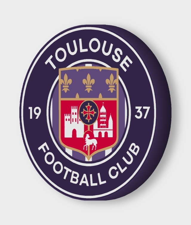FC Toulouse LED-Leuchtschild ausgeschaltet