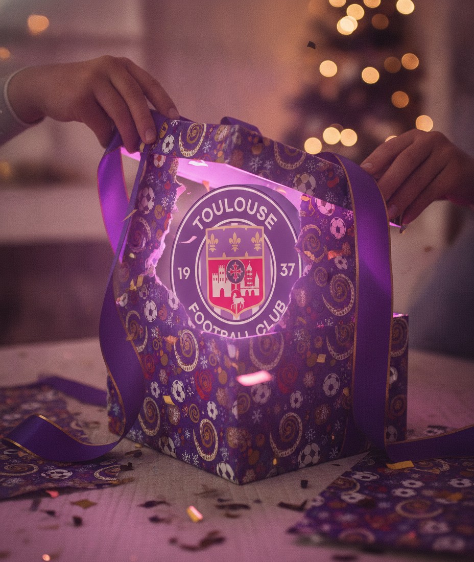 FC Toulouse LED-Leuchtschild Wanddeko Fandeko Geschenk - Mockup
