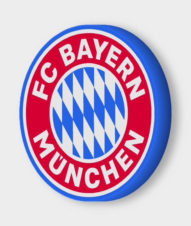 FC Bayern München LED-Leuchtschild ausgeschaltet