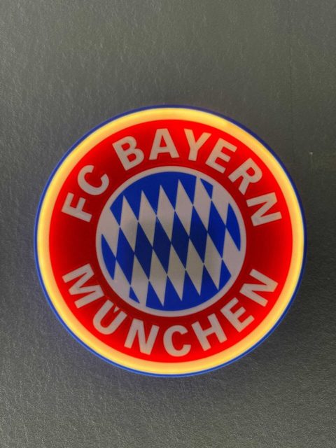 FCB Wanddeko LED-Leuchtschild in verschiedenen Größen