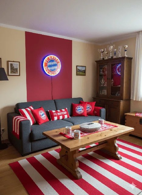 Bayern München LED-Wandlampe als Fangeschenk