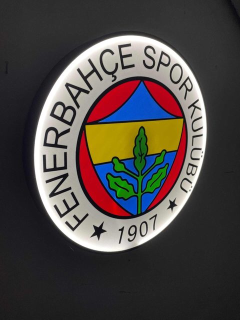 Fenerbahçe Fan Geschenk LED-Schild als Wandbeleuchtung