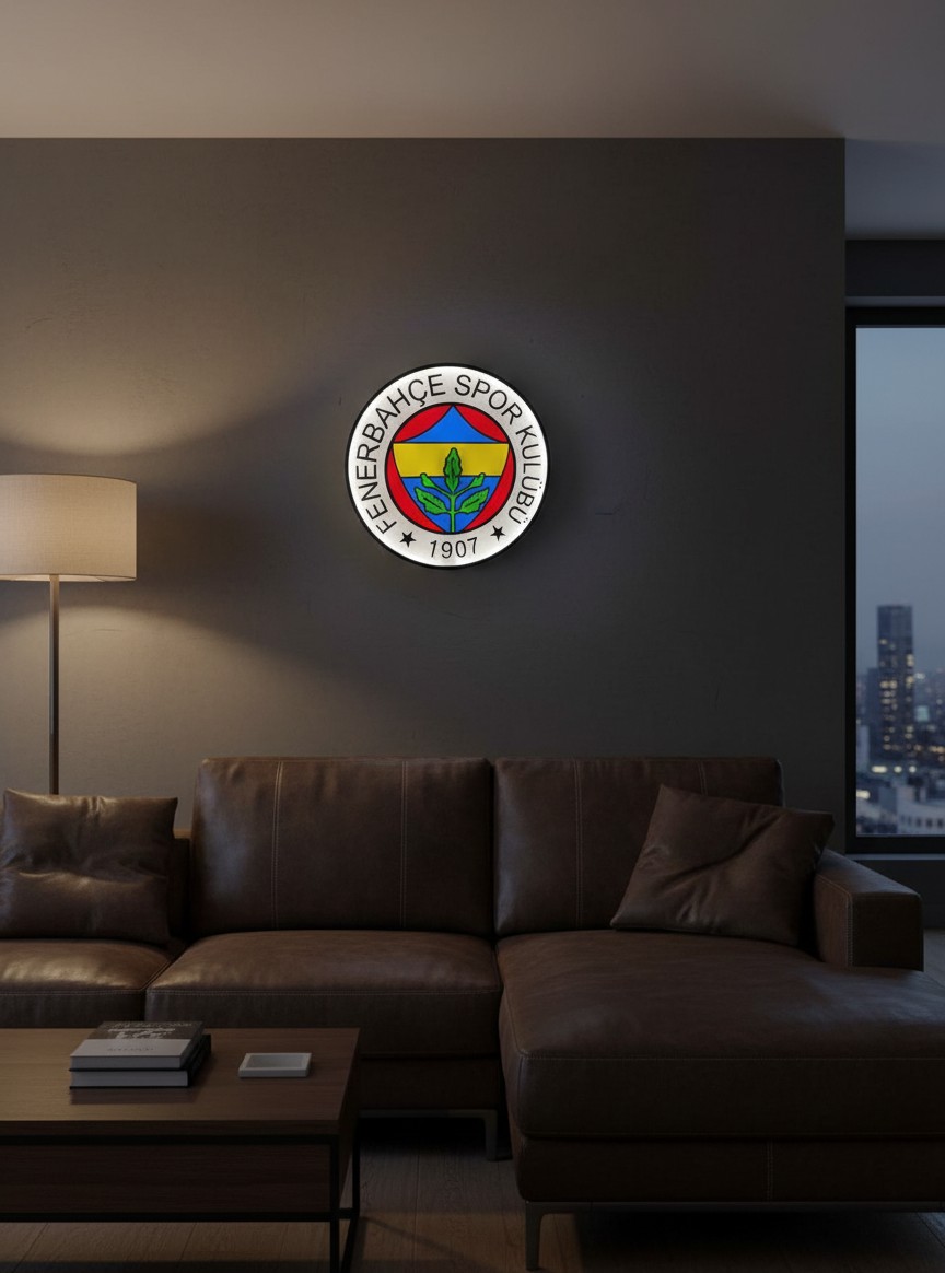 Fenerbahçe SK LED-Leuchtschild Wanddeko - Mockup