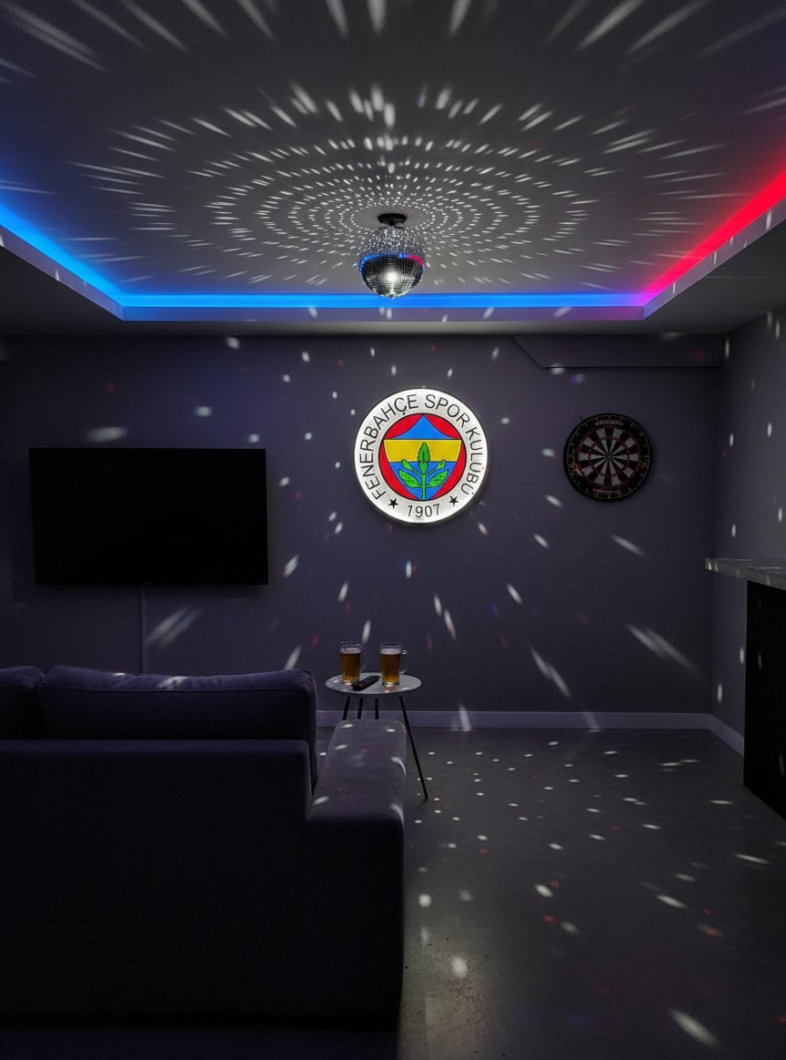 Fenerbahçe SK LED-Leuchtschild Wanddeko - Mockup