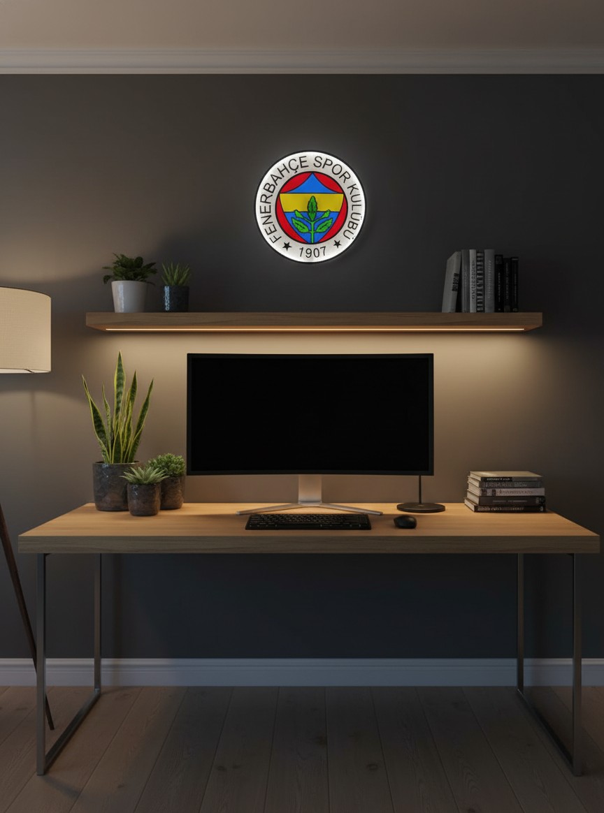 Fenerbahçe SK LED-Leuchtschild Wanddeko - Mockup