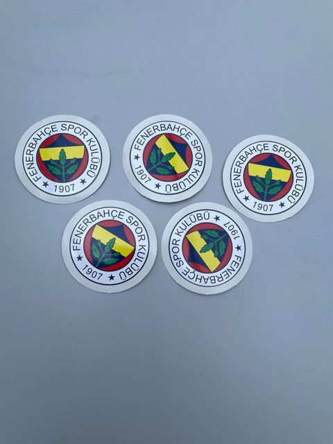 Fenerbahce SK Sticker Set 5 Aufkleber je 30 cm Hochglanz wasserfest UV-beständig