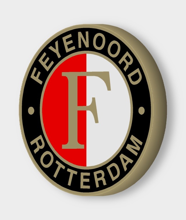 Feyenoord Rotterdam LED-Leuchtschild ausgeschaltet