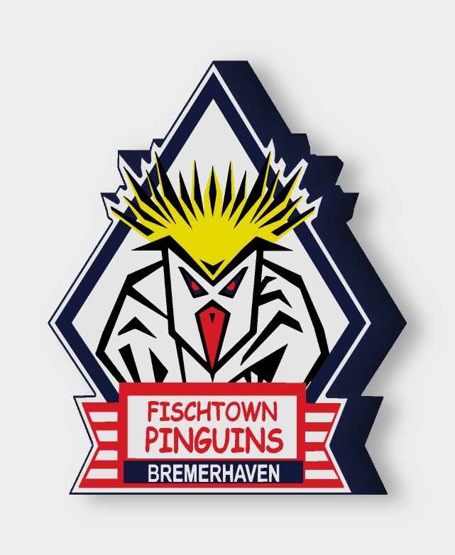 Fischtown Pinguins Bremerhaven LED-Leuchtschild ausgeschaltet