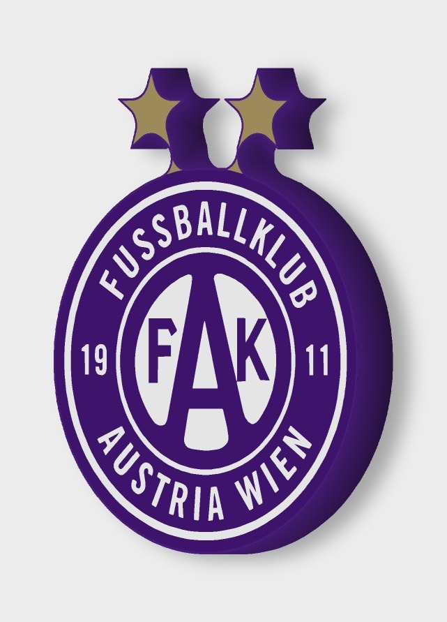 FK Austria Wien LED-Leuchtschild ausgeschaltet