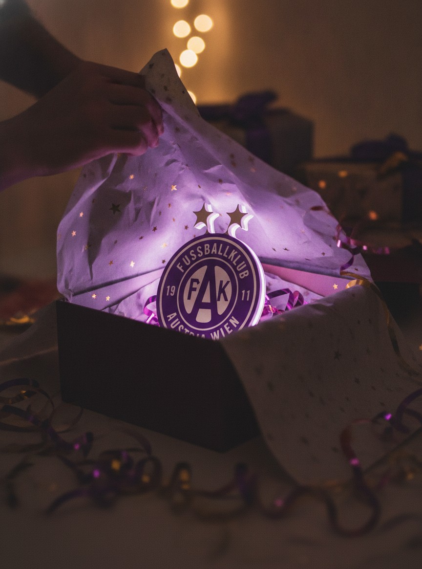 FK Austria Wien LED-Leuchtschild Wanddeko Fandeko Geschenk - Mockup
