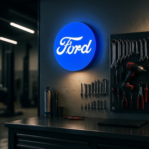 Ford LED-Leuchtschild Wanddeko Autodeko Geschenk