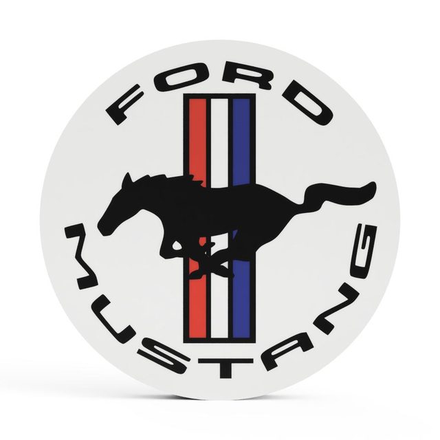 Ford Mustang LED-Leuchtschild Wanddeko Autodeko Geschenk