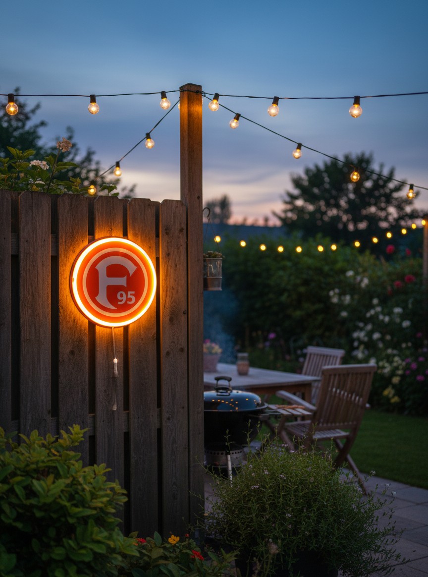 Fortuna Dusseldorf LED-Leuchtschild - Mockup