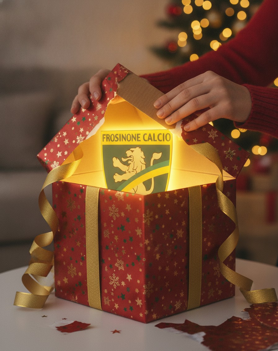 Frosinone Calcio LED-Leuchtschild Wanddeko Fandeko Geschenk - Mockup