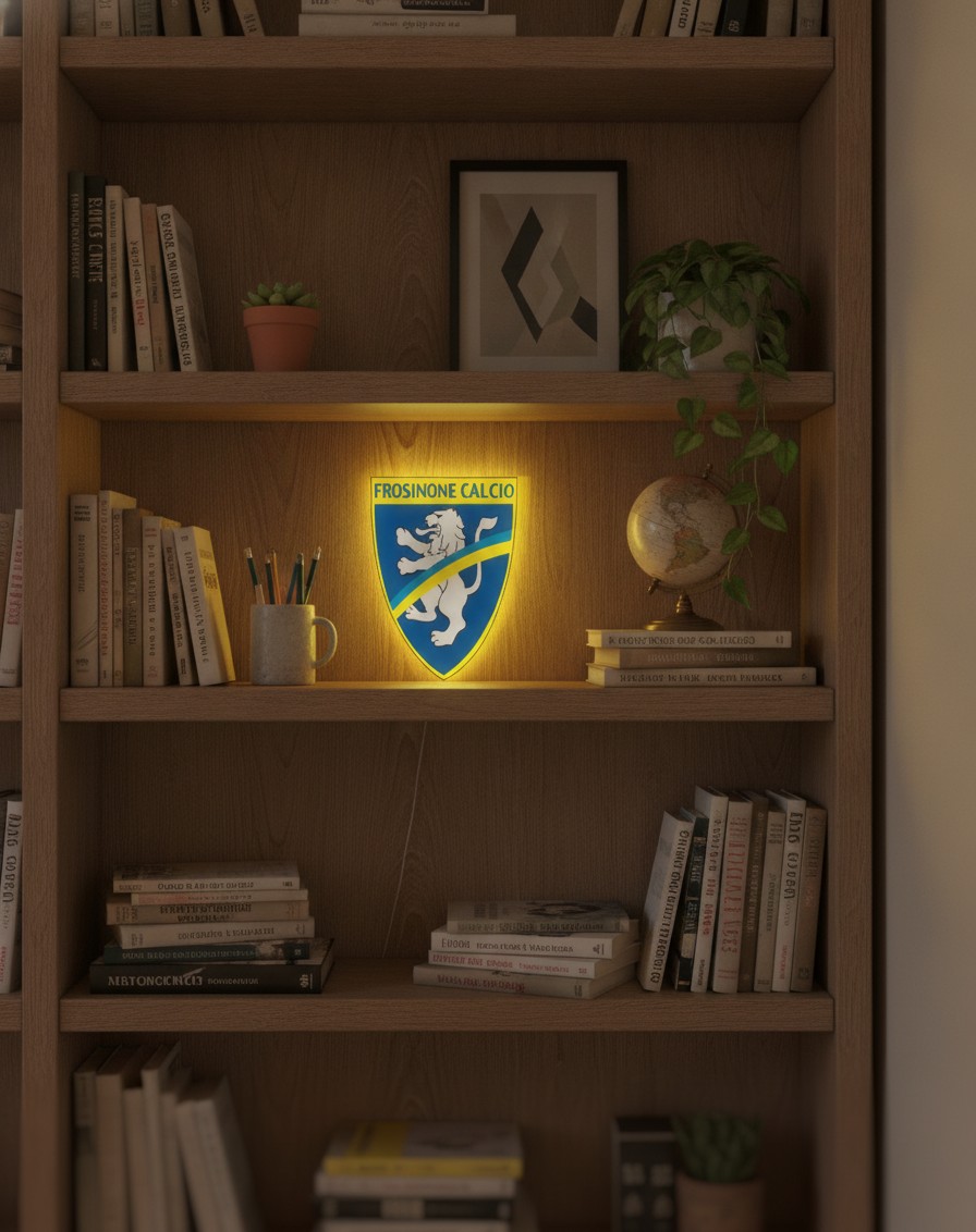 Frosinone Calcio LED-Leuchtschild Wanddeko Fandeko Geschenk - Mockup