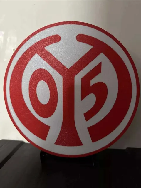 Mainz 05 LED-Schild als Fanzimmer Wanddeko