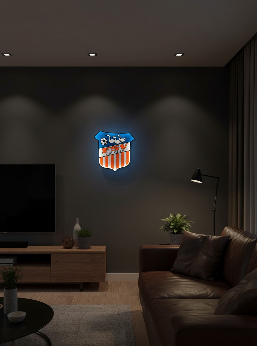 FSV Zwickau LED-Leuchtschild - Mockup