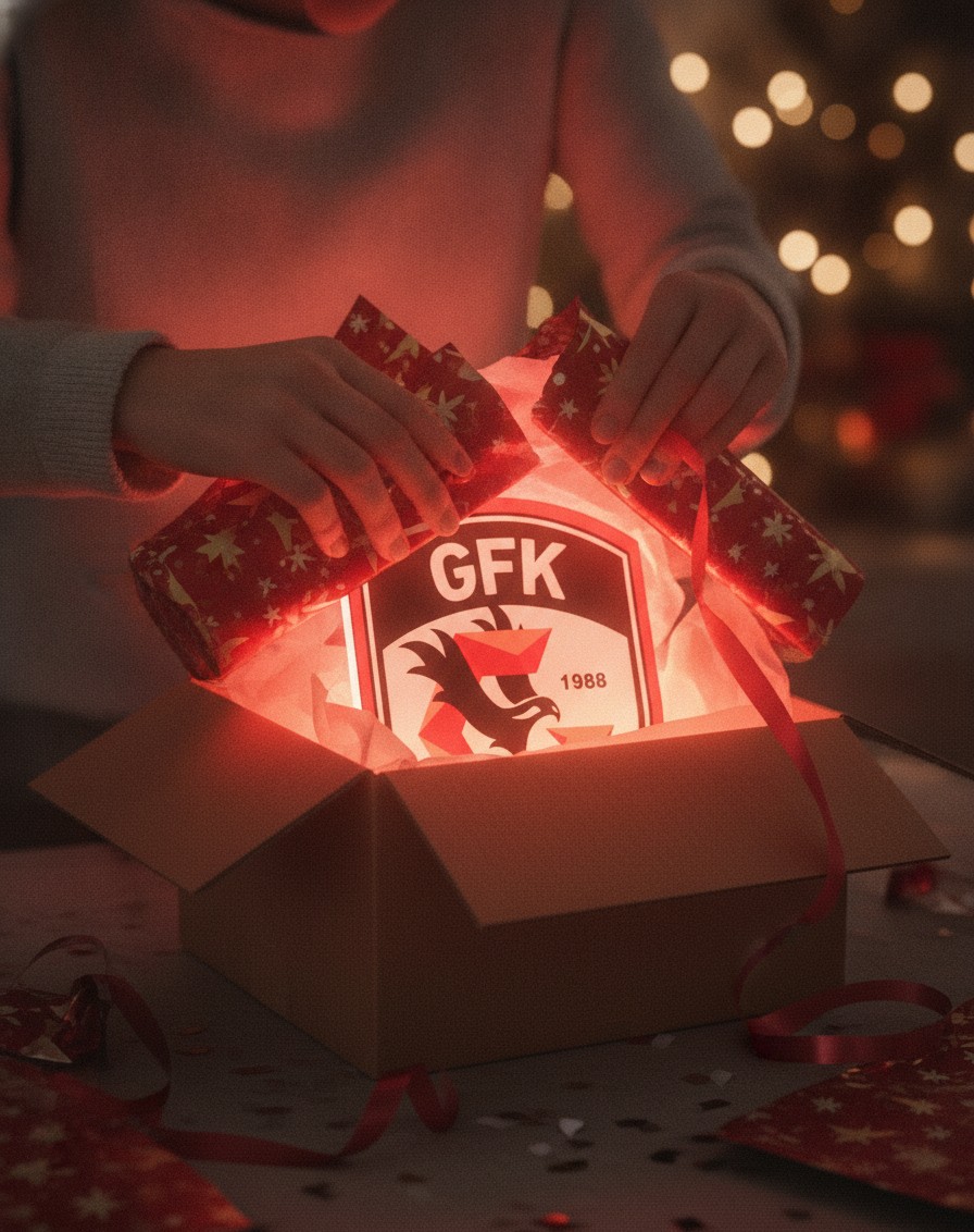 Gaziantep FK LED-Leuchtschild Wanddeko Fandeko Geschenk - Mockup
