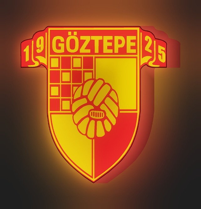 Göztepe SK LED-Leuchtschild leuchtend