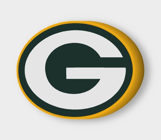 Green Bay Packers LED-Leuchtschild ausgeschaltet