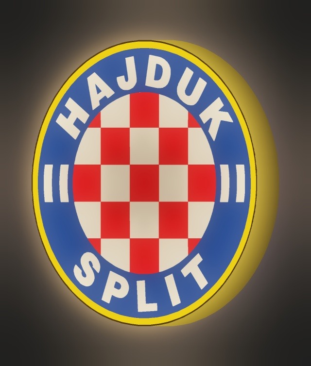 HNK Hajduk Split LED-Leuchtschild leuchtend