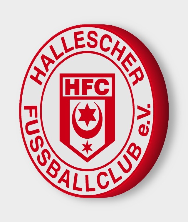 Hallescher FC LED-Leuchtschild ausgeschaltet