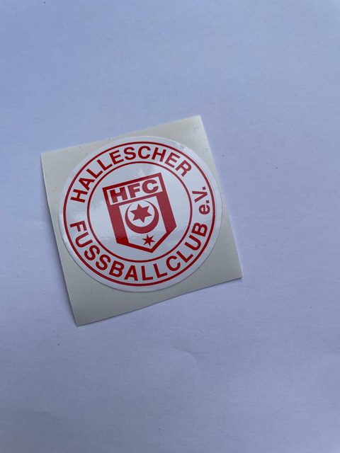 Hallescher FC Sticker Set - 5 hochglänzende Aufkleber mit HFC Logo in verschiedenen Größen