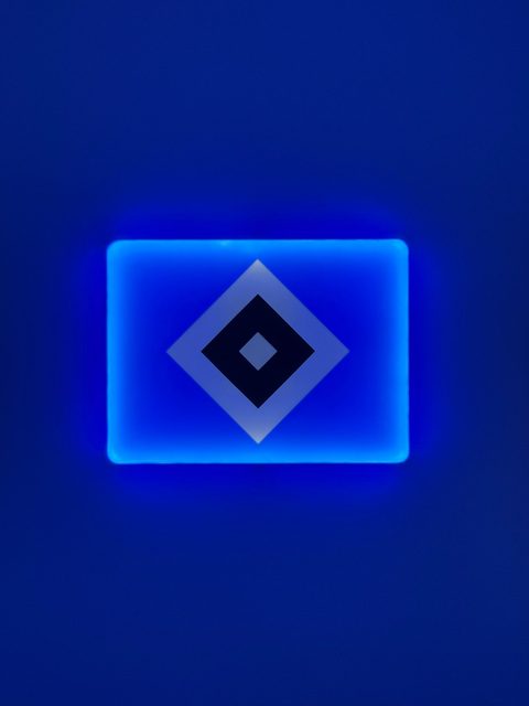 Hamburger SV Leuchtschild Detailansicht