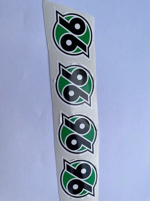 Hannover 96 Sticker Set 5er Pack - Hochglanz Aufkleber in verschiedenen Größen wasserfest UV-beständig