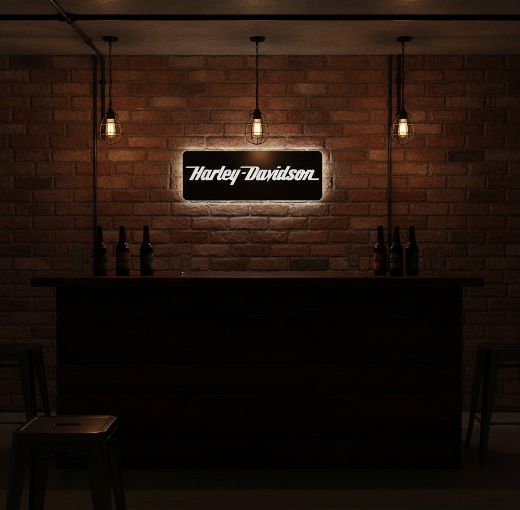Harley-Davidson LED-Leuchte I - Mockup