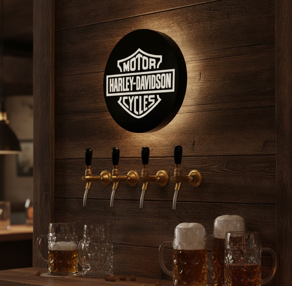 Harley-Davidson LED-Leuchte II - Mockup