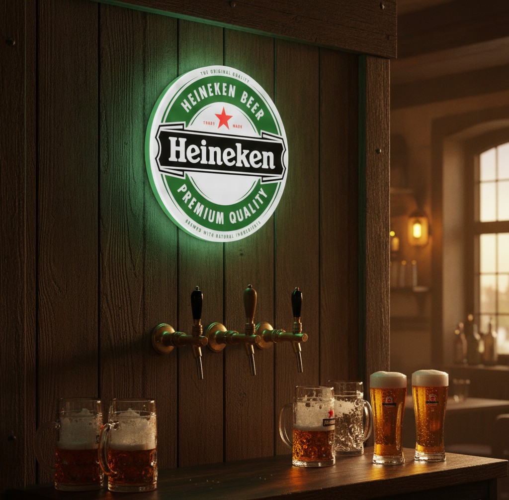 Heineken LED-Leuchtschild