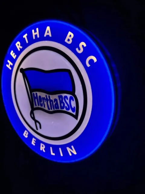 Hertha BSC LED-Leuchtschild Geschenkidee für Fußballfans