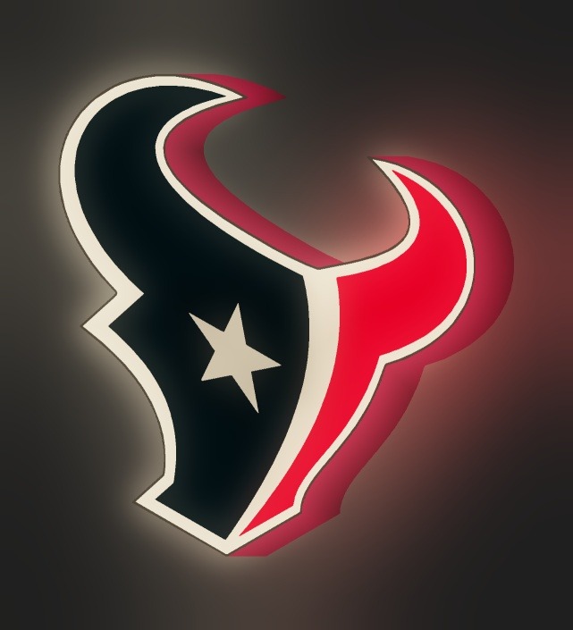 Houston Texans LED-Leuchtschild leuchtend