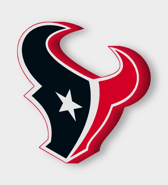 Houston Texans LED-Leuchtschild ausgeschaltet