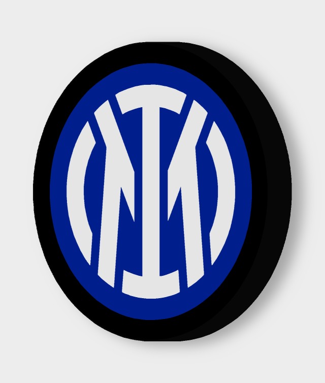 Inter Mailand LED-Leuchtschild ausgeschaltet