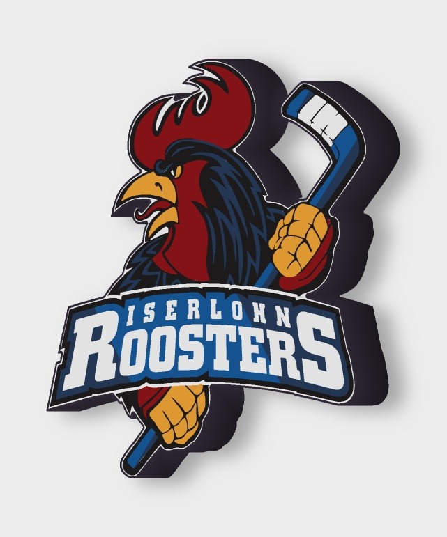 Iserlohn Roosters LED-Leuchtschild ausgeschaltet