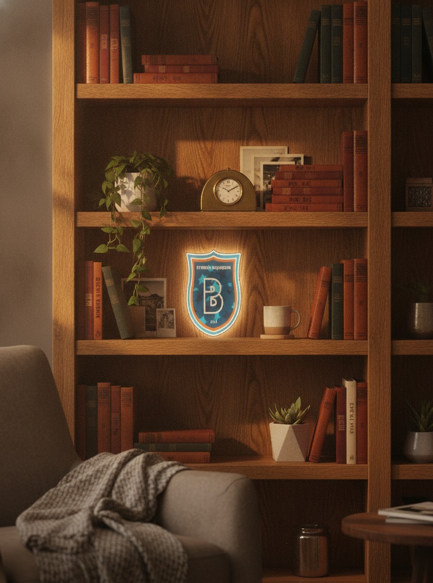 Istanbul Başakşehir LED-Leuchtschild Wanddeko Fandeko Geschenk - Mockup