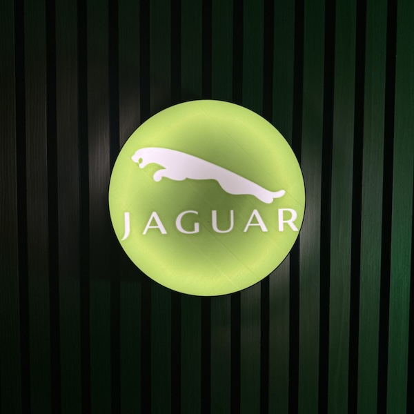 Jaguar LED-Leuchtschild Wanddeko Autodeko Geschenk
