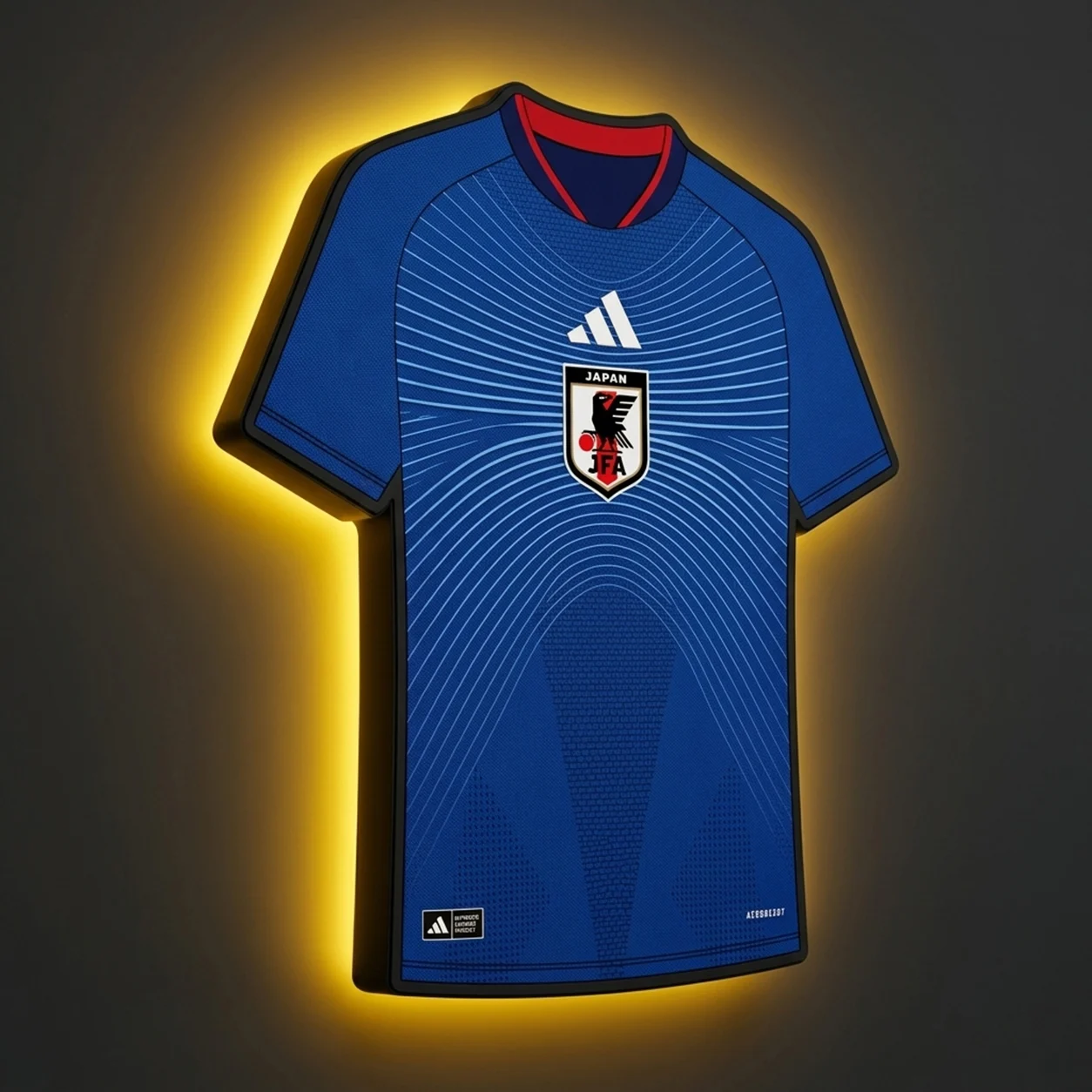 Japan WM 2026 LED-Trikot-Lampe (personalisiert mit Wunschname + Nummer)